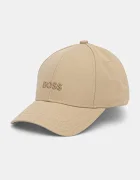 BOSS Памучна шапка с козирка Ari