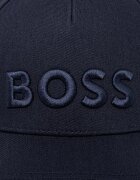 BOSS Памучна шапка с козирка в тъмносиньо 50556418