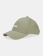 BOSS Памучна шапка с козирка Zed в черно с апликация 50495121