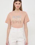 BOSS Памучна тениска