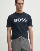 BOSS Памучна тениска
