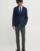 BOSS Риза мъжка в синьо със стандартна кройка с класическа яка 50473265