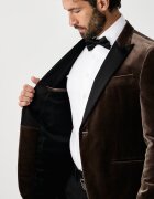 BOSS сако с едноредно закопчаване мъжко от кадифе H-Hutson-Tux-Pk-264 зелено 50571975