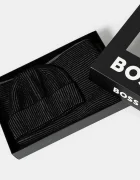 BOSS Шапка и шал с вълна Ercole_SET в черно 50522439
