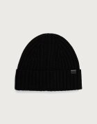 BOSS шапка мъжка от вълнена материя Fino_Hat черна 50569441