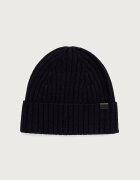 BOSS шапка мъжка от вълнена материя Fino_Hat тъмносиня 50569441