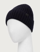BOSS шапка мъжка от вълнена материя Fino_Hat тъмносиня 50569441