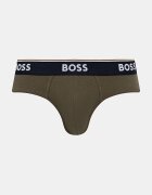 BOSS слипове мъжки от памук с еластан Brief 3 броя сини 50554683