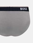 BOSS слипове мъжки от памук с еластан Brief 3 броя сини 50554683