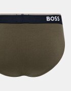 BOSS слипове мъжки от памук с еластан Brief 3 броя сини 50554683