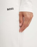 BOSS спортен панталон дамски от памук с еластан CI Pants бежов с висока талия 50520148