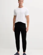 BOSS спортен панталон мъжки Waffle Pants Cuff черен 50535878