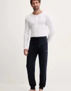 BOSS спортен панталон мъжки Waffle Pants Cuff тъмносин 50535878