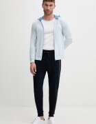 BOSS суичър с цип и качулка мъжки от памук с еластан Mix&Match Jacket H син 50515313