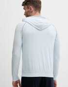 BOSS суичър с цип и качулка мъжки от памук с еластан Mix&Match Jacket H син 50515313