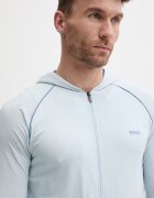 BOSS суичър с цип и качулка мъжки от памук с еластан Mix&Match Jacket H син 50515313