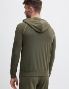 BOSS суичър с цип и качулка мъжки от памук с еластан Mix&Match Jacket H зелен 50515313