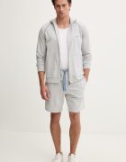 BOSS суичър с цип мъжки от памук с еластан Mix&Match Jacket Z сив 50515307