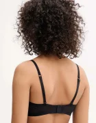 BOSS Сутиен PADDED DEMI B.BODY в черно от полупрозрачна материя с изчистен дизайн 50535822