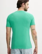BOSS тениска мъжка T-Shirt RN Slim Fit тюркоазена 50517970