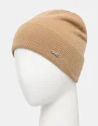 BOSS Вълнена шапка Lari_hat в бежово с фина плетка от вълна 50524276