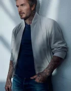 BOSS Велурено яке бомбър BECKHAM x