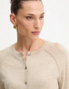 BOSS жилетка дамска от вълна Fonami бежова 50545031