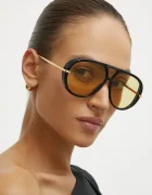 Bottega Veneta авиаторски слънчеви очила дамски черни BV1273S
