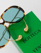 Bottega Veneta авиаторски слънчеви очила дамски кафяви BV1273S