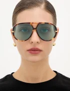 Bottega Veneta авиаторски слънчеви очила дамски кафяви BV1273S