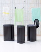 Brabantia Кош за пране 35 L в черно