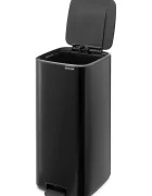Brabantia Кошче за боклук Bo 30 L в черно