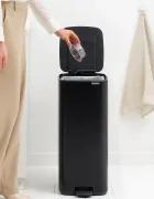 Brabantia Кошче за боклук Bo 30 L в черно