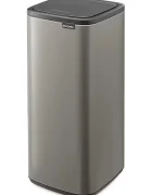 Brabantia Кошче за боклук Bo Touch 30 L в сиво