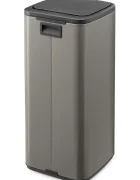 Brabantia Кошче за боклук Bo Touch 30 L в сиво