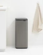 Brabantia Кошче за боклук Bo Touch 30 L в сиво