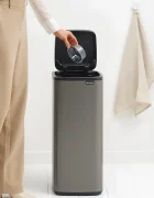 Brabantia Кошче за боклук Bo Touch 30 L в сиво