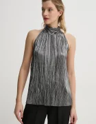 Bruuns Bazaar Блуза Groundberry Duro top в сребристо с изчистен дизайн BBW3706