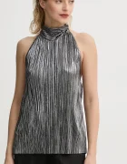 Bruuns Bazaar Блуза Groundberry Duro top в сребристо с изчистен дизайн BBW3706