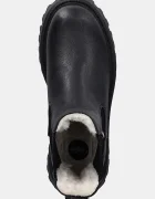 Buffalo Боти челси Aspen Chelsea Warm в черно с платформа 1270107-BLK