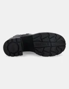 Buffalo Боти челси Mila Chelsea в черно с дебел ток 1220083-BLK