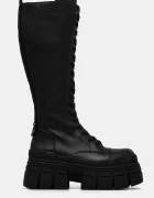 Buffalo Ботуши Gospher Lace Up Hi в черно с платформа 1622527-BLK