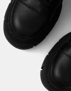 Buffalo Ботуши Gospher Lace Up Hi в черно с платформа 1622527-BLK