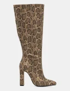 Buffalo Ботуши July Boot Hi в бежово с дебел ток 1292056-SNA