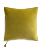 Calma House Памучна калъфка за декоративна възглавница Velour 45 x 45 cm в бежово