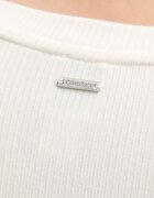 CALVIN KLEIN блуза с дълги ръкави дамска от модал бежова LV044D235G