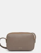 CALVIN KLEIN чанта crossbody дамска от имитация на кожа бежова LV04F3276G