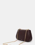 CALVIN KLEIN чанта crossbody дамска от имитация на кожа бордо LV04F3171G