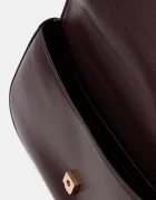 CALVIN KLEIN чанта crossbody дамска от имитация на кожа бордо LV04F3171G