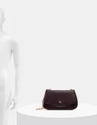 CALVIN KLEIN чанта crossbody дамска от имитация на кожа бордо LV04F3171G